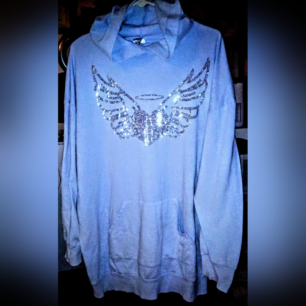 Womens blue hoodie